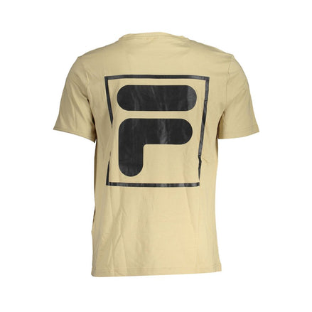 Fila Beige Cotton Mens T-Shirt Fila