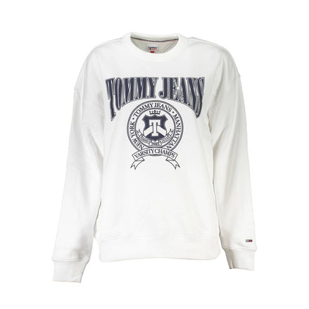 Tommy Hilfiger White Cotton Sweatshirt Tommy Hilfiger