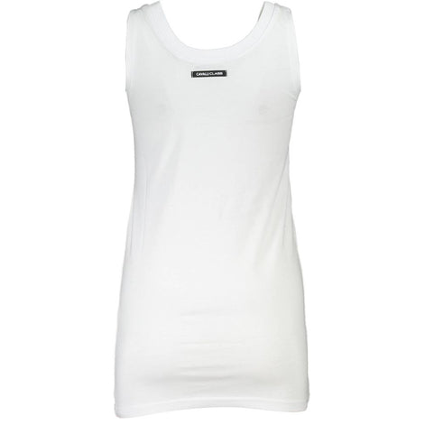 Cavalli Class Bianco Cotton Women T-Shirt Cavalli Class