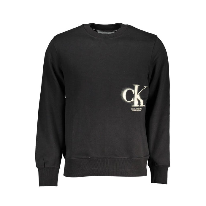 Calvin Klein Nero Cotton Men Sweatshirt Calvin Klein