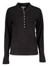 Tommy Hilfiger Black Cotton Polo Shirt Tommy Hilfiger