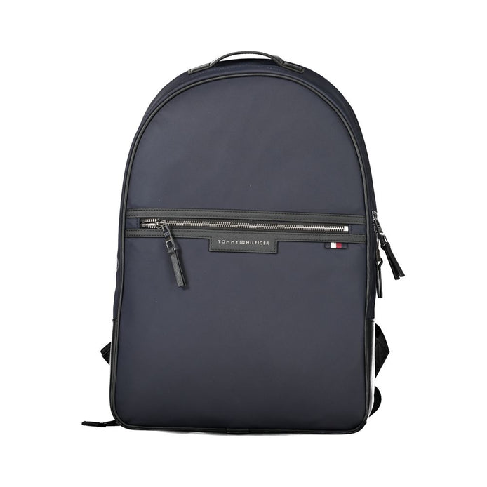 Tommy Hilfiger Blue Recycled Polyester Men Backpack Tommy Hilfiger
