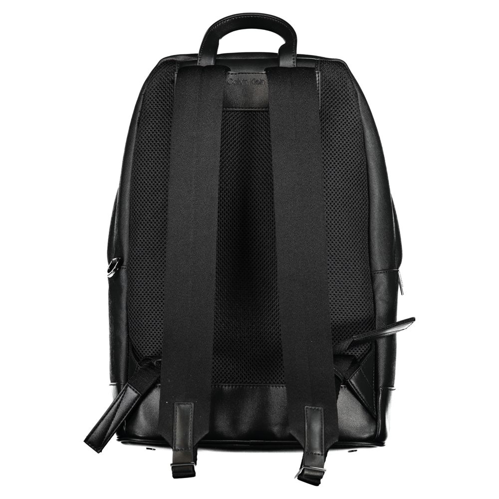 Calvin Klein Black Polyester Men Backpack Calvin Klein