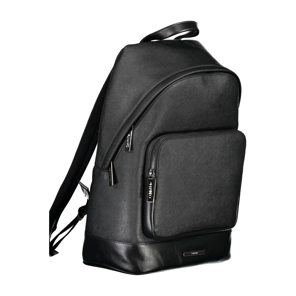 Calvin Klein Black Polyester Men Backpack Calvin Klein