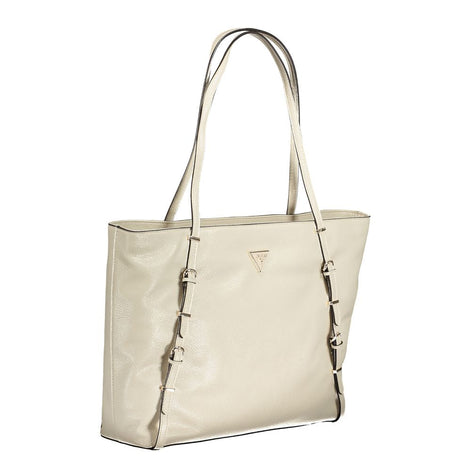 Guess Jeans Beige Polyurethane Women Handbag Guess Jeans