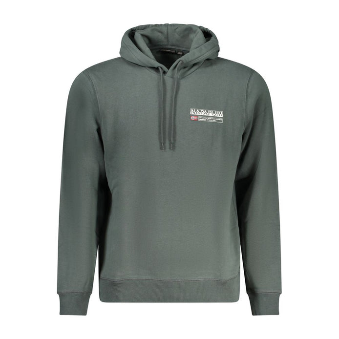 Napapijri Verde Cotton Men Sweatshirt Napapijri