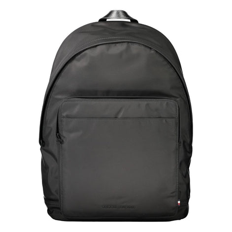 Tommy Hilfiger Black Polyester Men Backpack Tommy Hilfiger