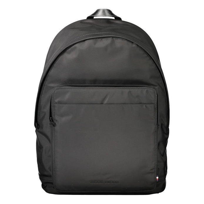 Tommy Hilfiger Black Polyester Men Backpack Tommy Hilfiger