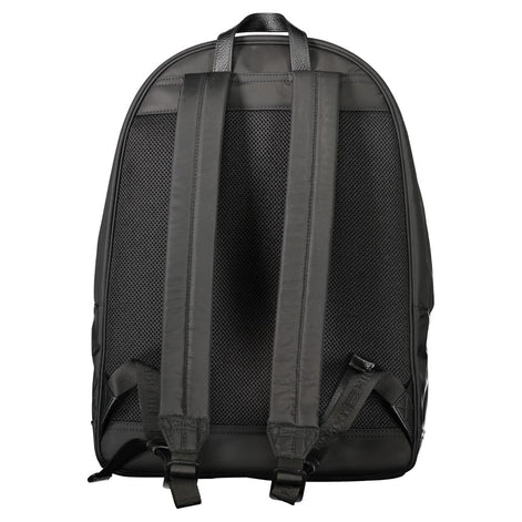 Tommy Hilfiger Black Polyester Men Backpack Tommy Hilfiger