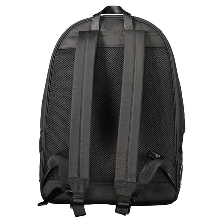 Tommy Hilfiger Black Polyester Men Backpack Tommy Hilfiger