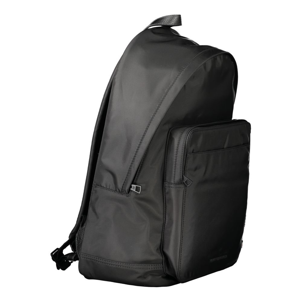 Tommy Hilfiger Black Polyester Men Backpack Tommy Hilfiger