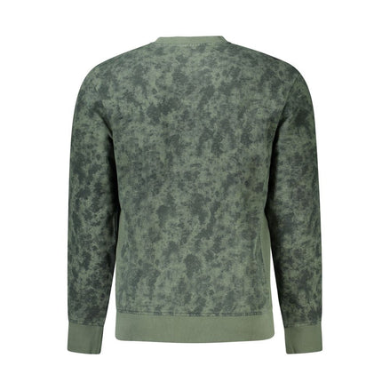 Hugo Boss Green Cotton Men Sweater Hugo Boss