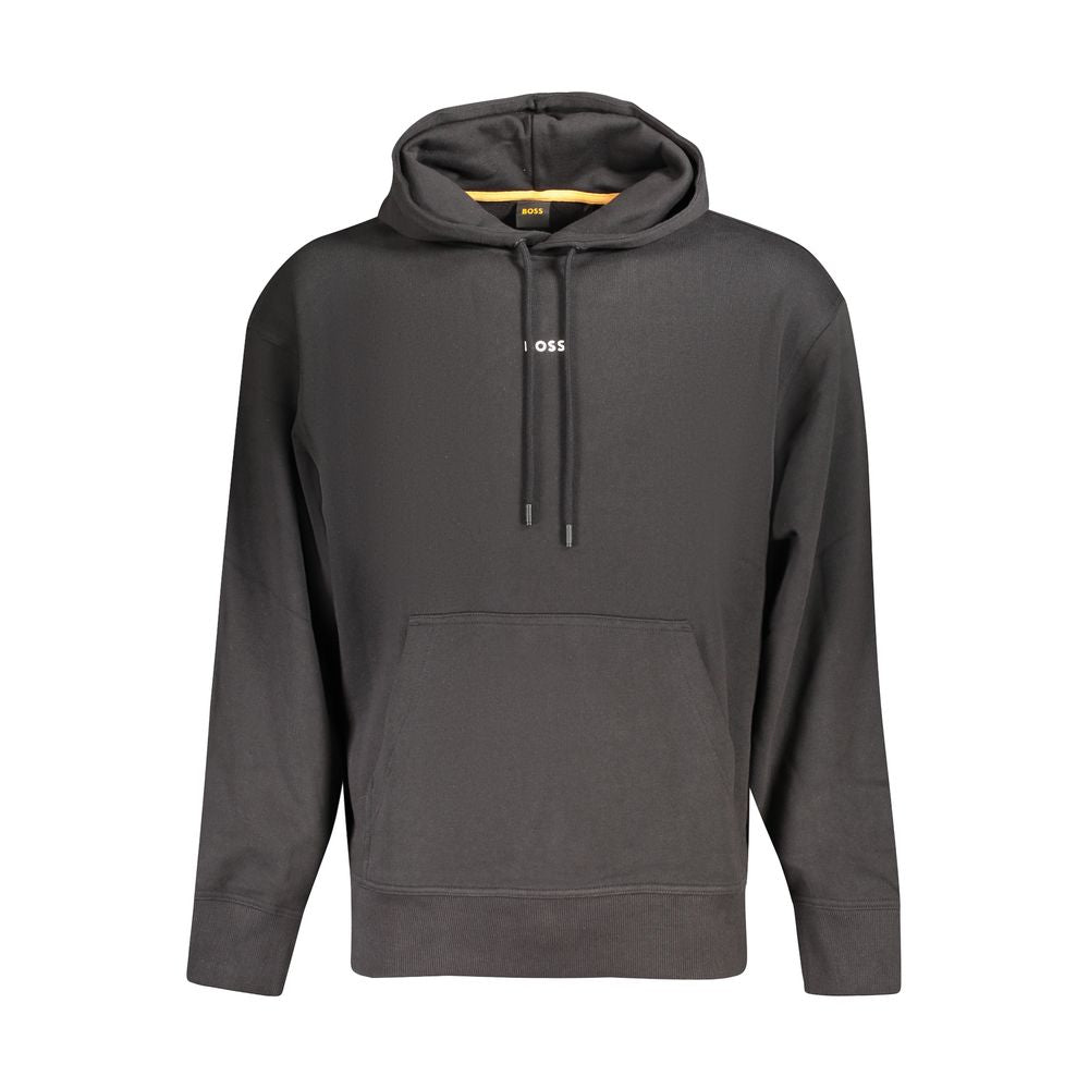 Hugo Boss Black Cotton Men's Hoodie Hugo Boss