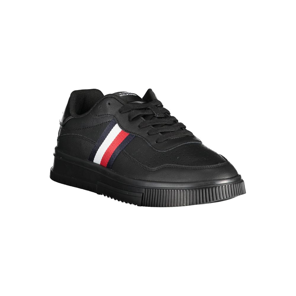 Tommy Hilfiger Black Polyester Sneaker Tommy Hilfiger