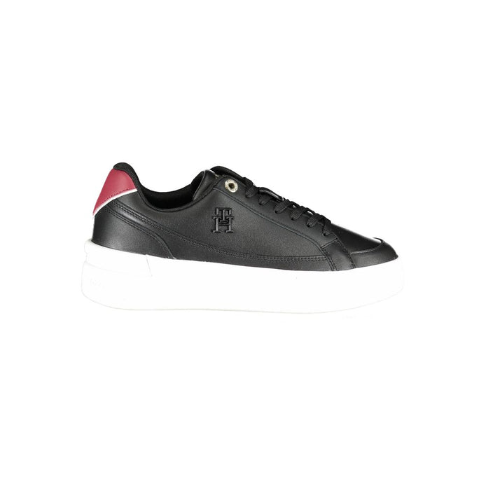 Tommy Hilfiger Black Polyester Sneaker Tommy Hilfiger