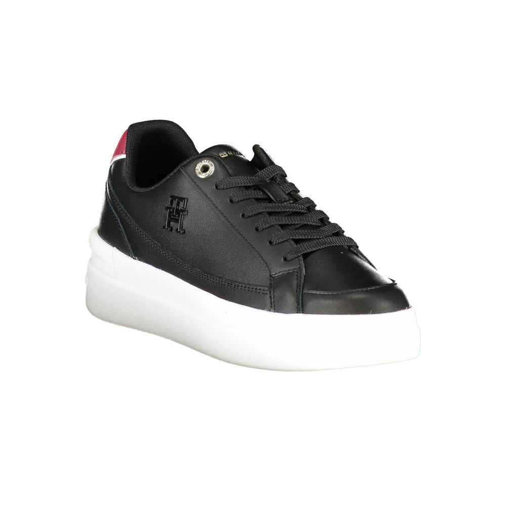 Tommy Hilfiger Black Polyester Sneaker Tommy Hilfiger