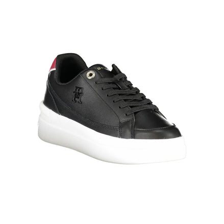 Tommy Hilfiger Black Polyester Sneaker Tommy Hilfiger
