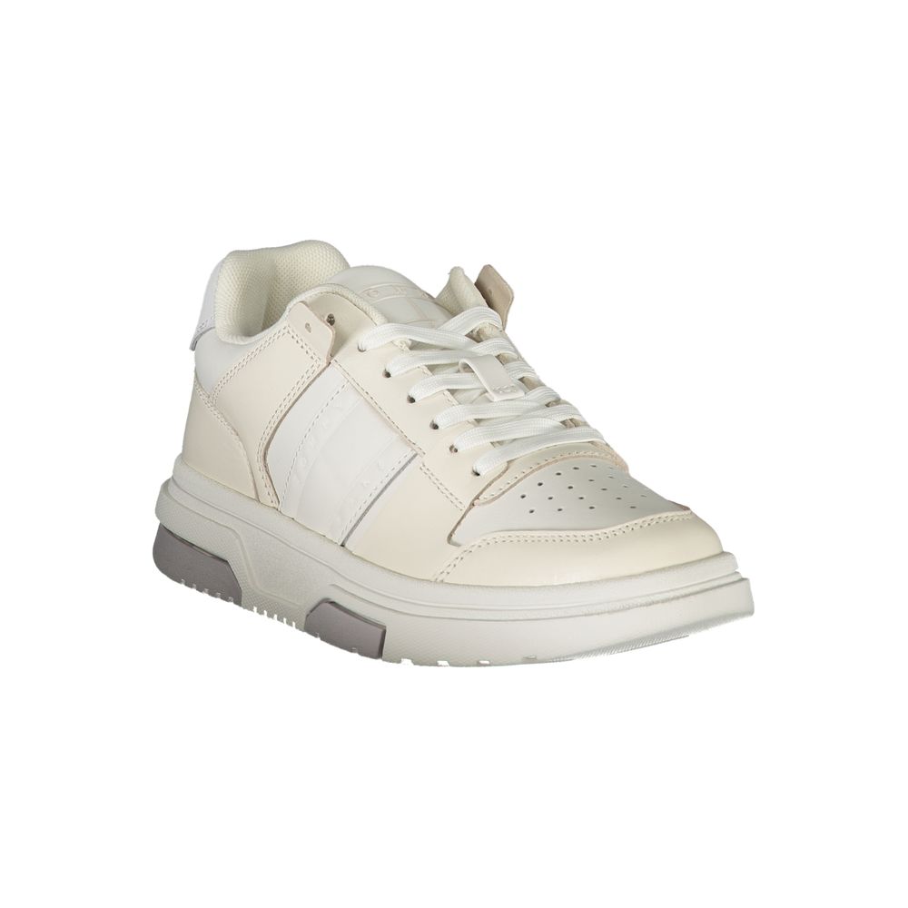 Tommy Hilfiger White Polyester Sneaker Tommy Hilfiger