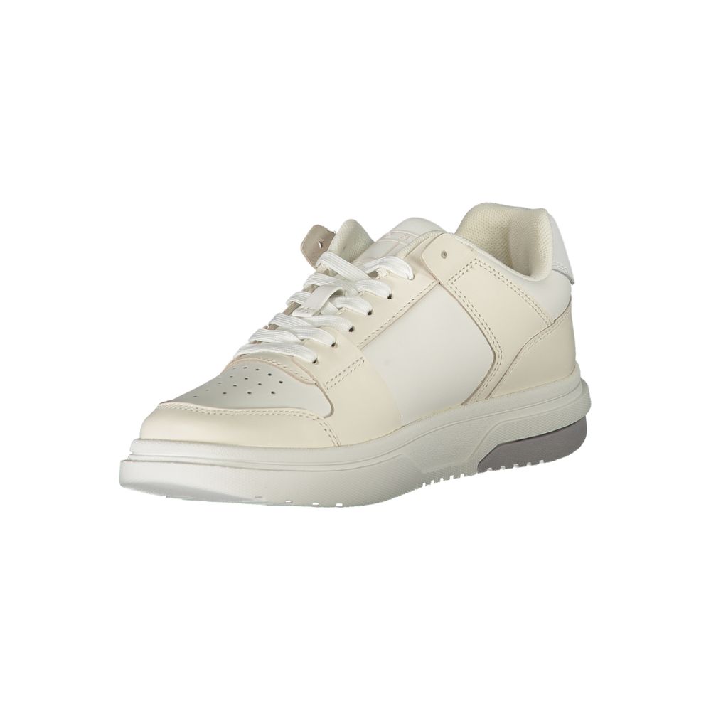 Tommy Hilfiger White Polyester Sneaker Tommy Hilfiger