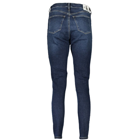 Jean Calvin Klein Blu en coton pour femme