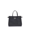 Valentino Garavani Black Calf Leather Bos Taurus Shoulder Bag Valentino Garavani