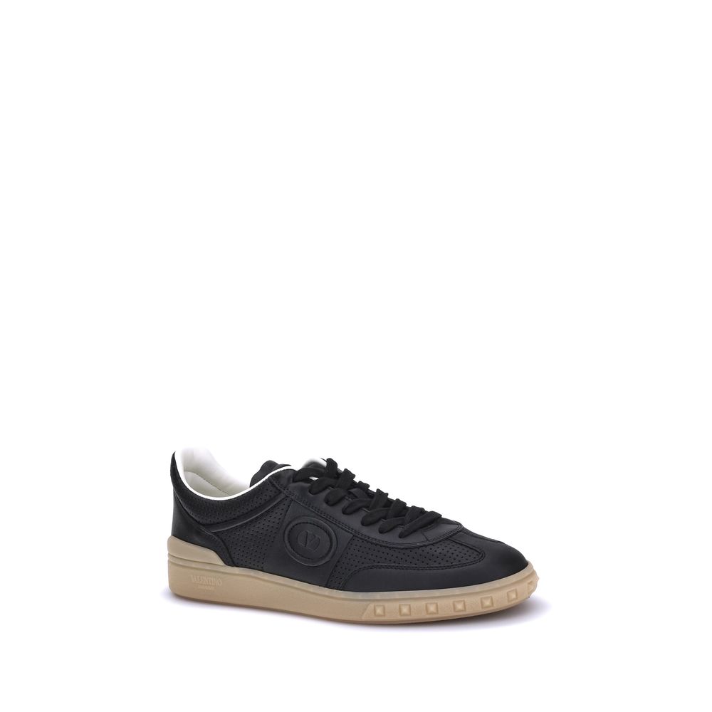 Valentino Garavani Black Rubber Low Top Sneakers Valentino Garavani