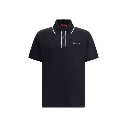 Gucci Black Cotton Polo Shirt Gucci