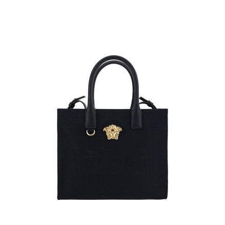 Versace Black Cotton Shoulder Bag Versace