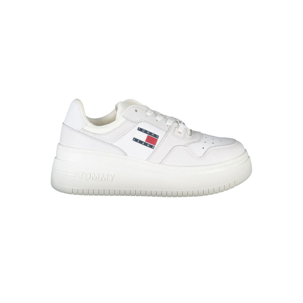 Tommy Hilfiger Bianco Leather Women Sneaker Tommy Hilfiger
