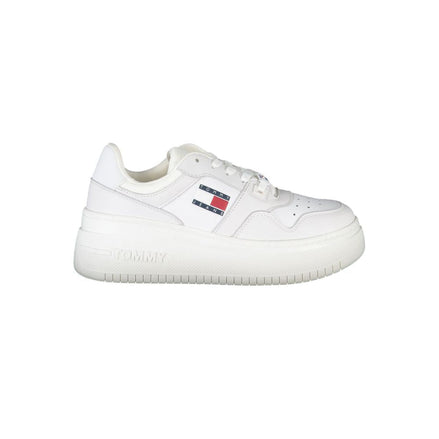 Tommy Hilfiger Bianco Leather Women Sneaker Tommy Hilfiger