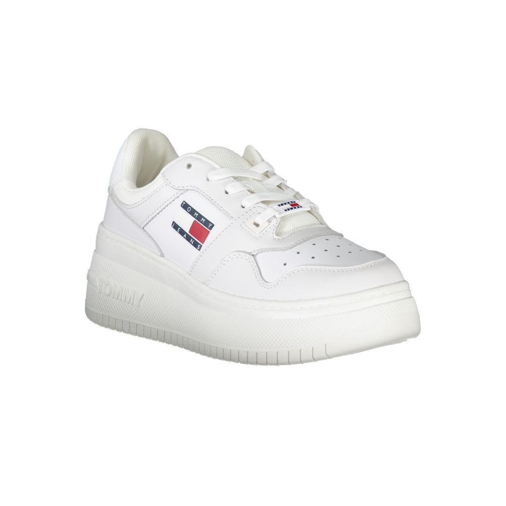 Tommy Hilfiger Bianco Leather Women Sneaker Tommy Hilfiger