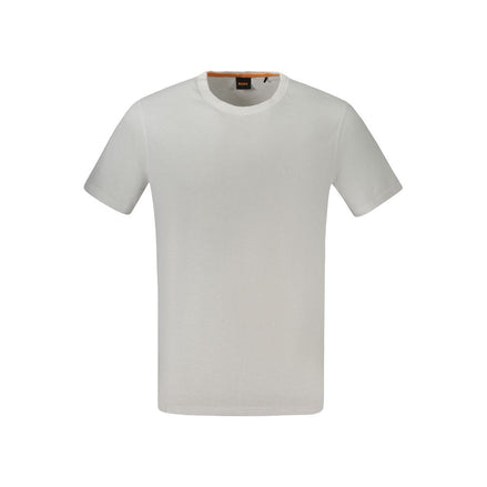 Hugo Boss Bianco Cotton Mens T-Shirt Hugo Boss