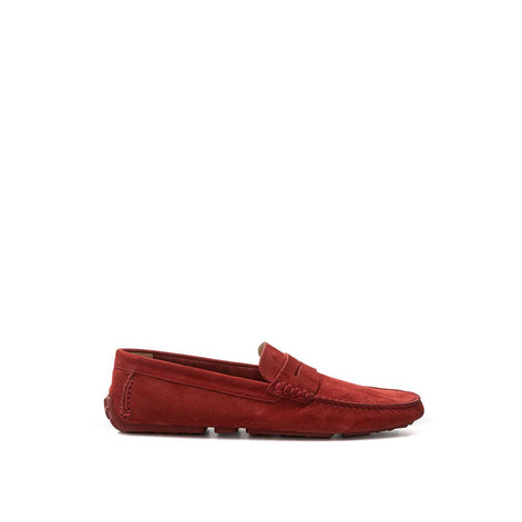 Bally Bordeaux Leather Moccassin Bally