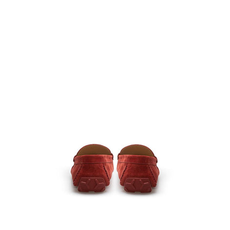 Bally Bordeaux Leather Moccassin Bally
