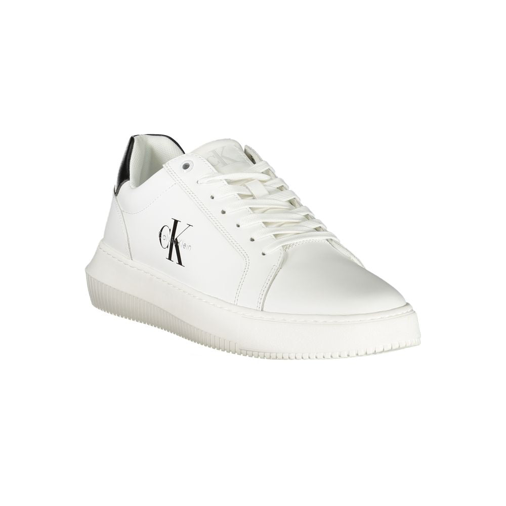 Calvin Klein White Leather Men Sneaker Calvin Klein