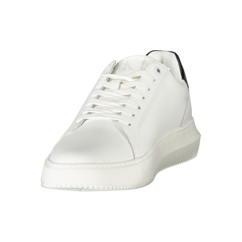 Calvin Klein White Leather Men Sneaker Calvin Klein