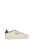 Autry Blue Calf Leather Bos Taurus Low Top Sneakers Autry