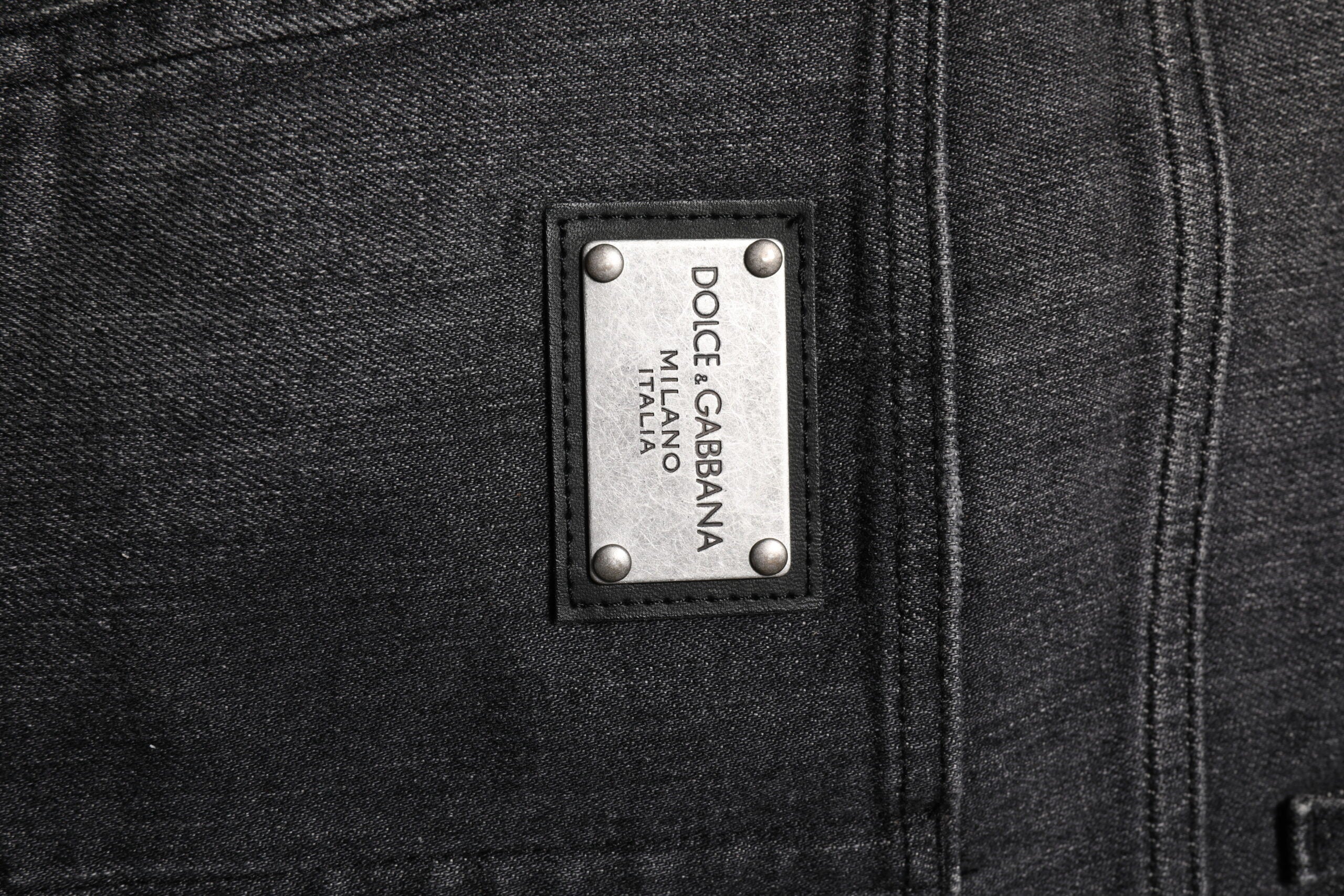 Dolce & Gabbana Gray Washed Cotton Loose Denim Jeans Dolce & Gabbana