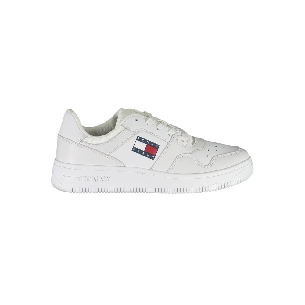 Tommy Hilfiger White Polyester Sneaker Tommy Hilfiger