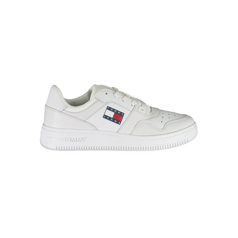 Tommy Hilfiger White Polyester Sneaker Tommy Hilfiger