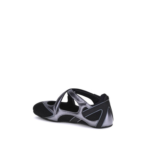 The Attico Black Polyethylene Ballet Flats The Attico