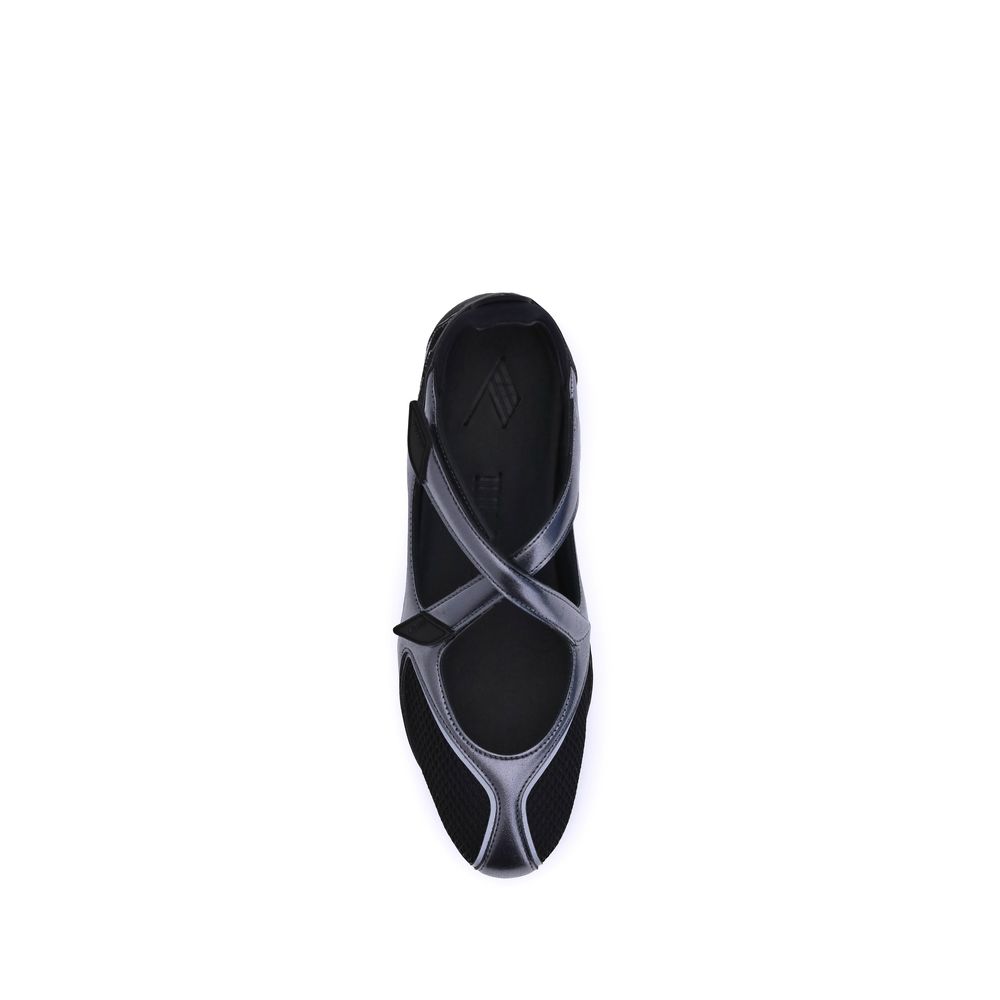 The Attico Black Polyethylene Ballet Flats The Attico