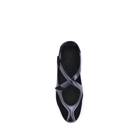 The Attico Black Polyethylene Ballet Flats The Attico