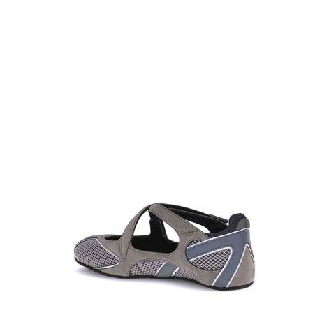 The Attico Gray Polyethylene Ballet Flats The Attico