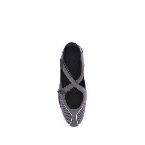 The Attico Gray Polyethylene Ballet Flats The Attico