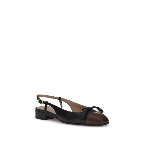 Valentino Garavani Black Goatskin Ballet Flats Valentino Garavani