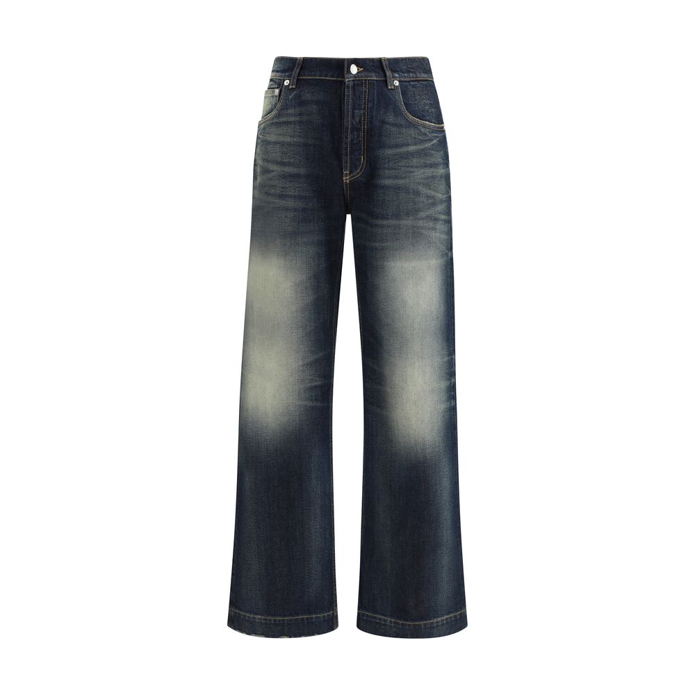 Alexander McQueen Blue Cotton Jeans Denim Alexander McQueen