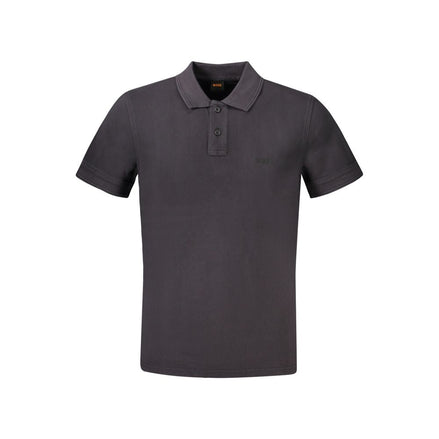 Hugo Boss Black Cotton Men Polo Hugo Boss