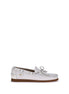 Valentino Garavani White Calf Leather Bos Taurus Slip-On Loafers Valentino Garavani
