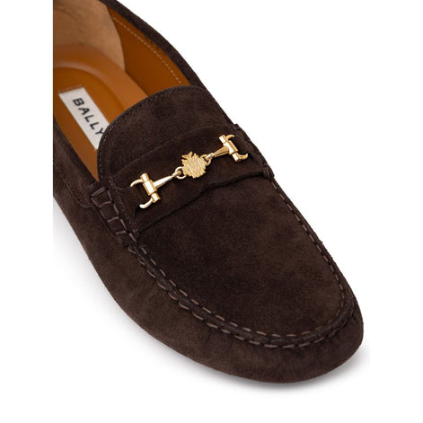 Bally Brown Leather Moccassin Bally